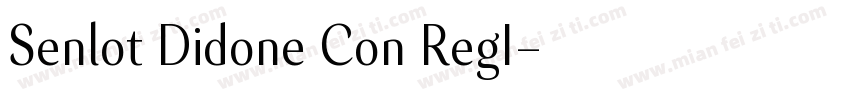 Senlot Didone Con RegI字体转换